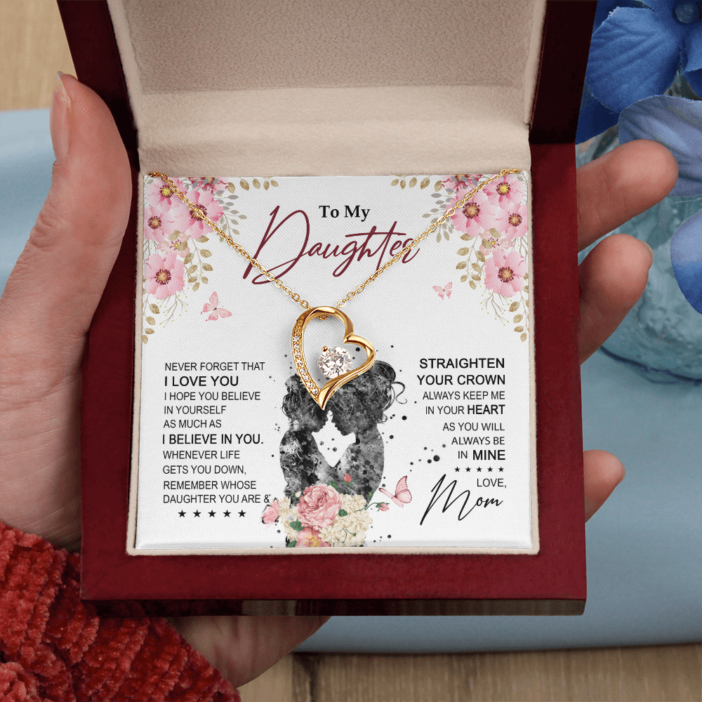 To My Daughter Necklace From Mom With Heartfelt Message & Elegant Box Gifts For Daughter, Beautiful Jewelry Gift On Graduation Birthday 2026
