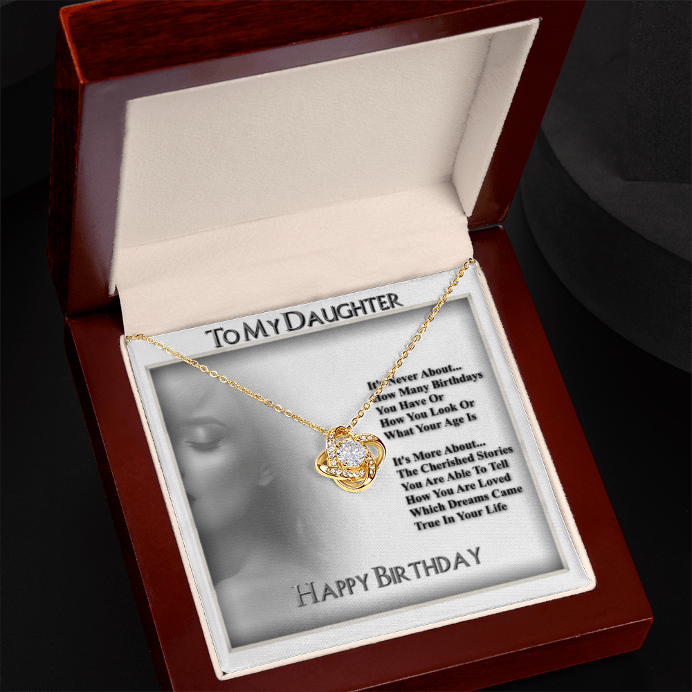 To My Daughter Necklace From Dad With Heartfelt Message & Elegant Box, Gifts For Daughter From Mom, Beautiful Jewelry Gift From Love Daddy Mommy On Graduation, Birthday 2026, Wedding, Valentine's Day