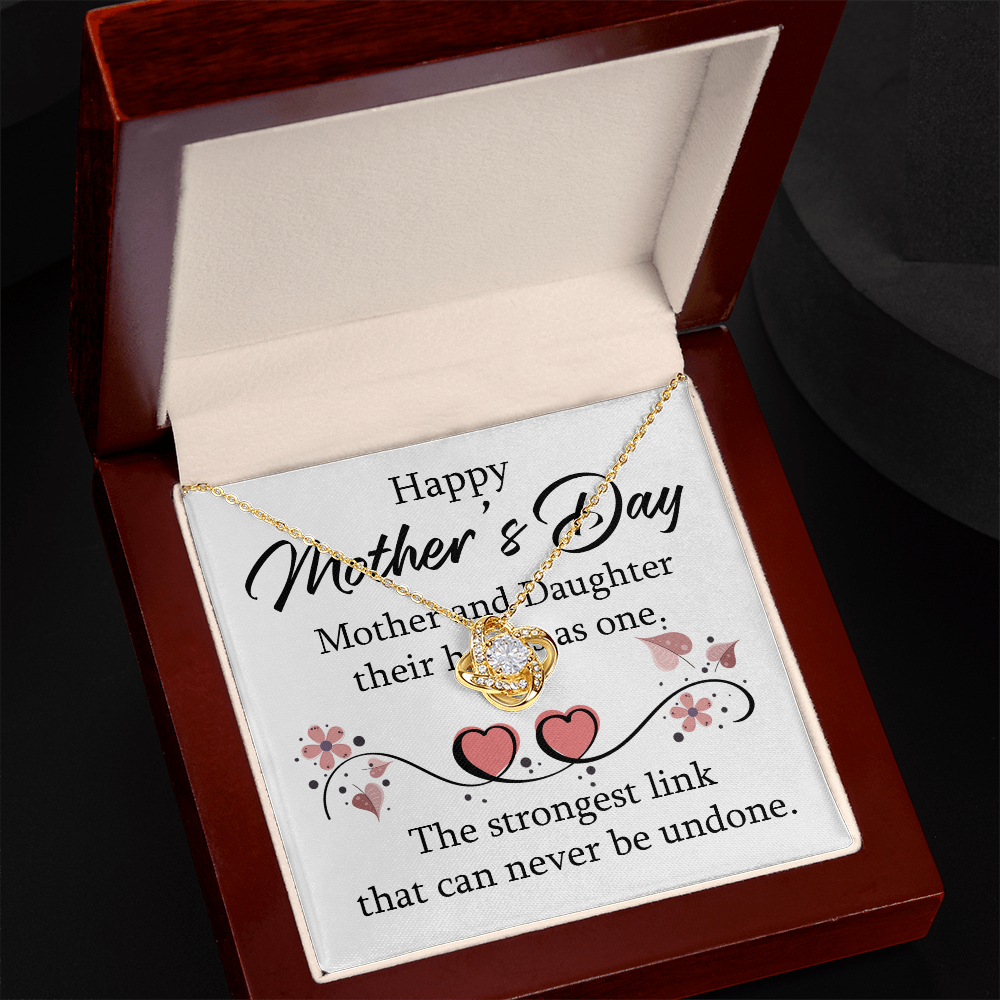 Happy Mother's Day 2026 Gift for Mom Necklace, Daughter to Mom Jewelry, Heart Necklace for Mother, Gift from Daughter, Birthday Christmas Gifts With Heartfelt Message