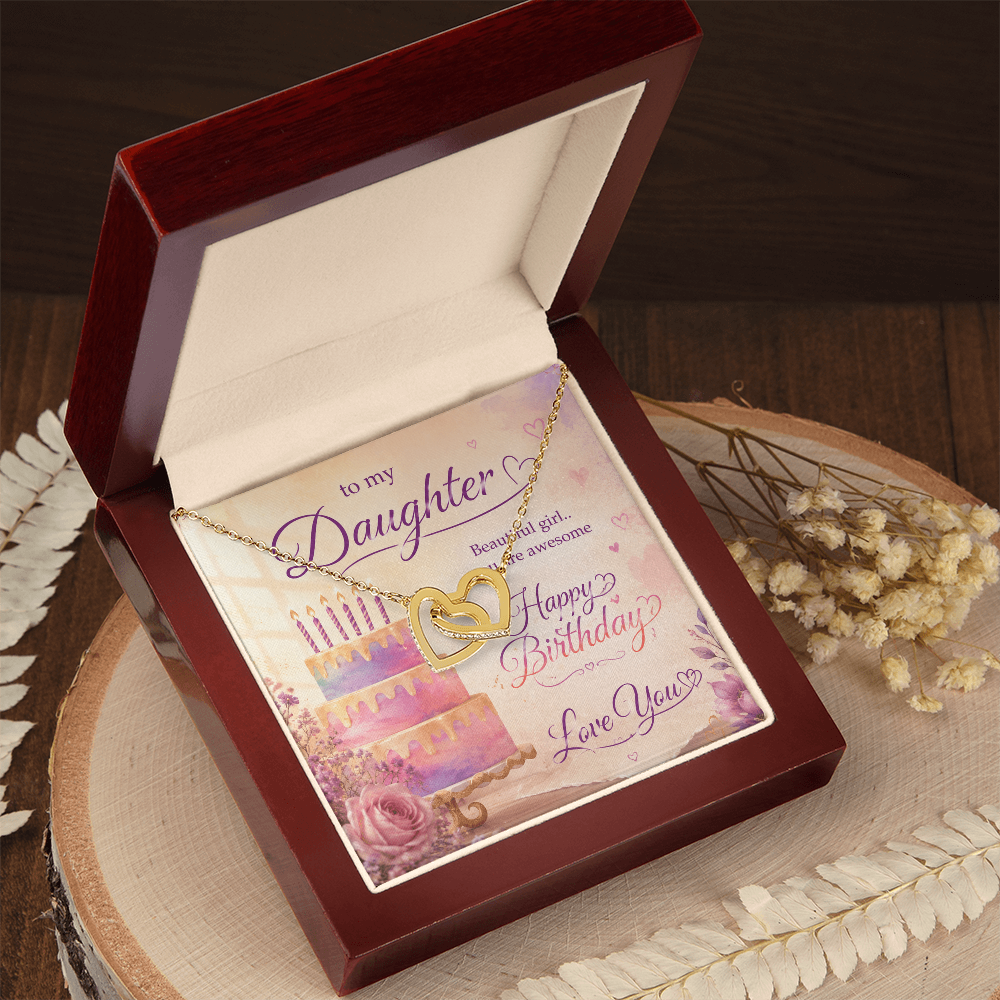 To My Daughter – Happy Birthday Gift for Daughter | Loving & Emotional Gift Design | Beautiful Girl, You Are Awesome | Heartfelt Happy Birthday Gift