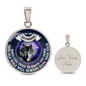 Wolf Grandpa and Grandson Necklace, To My Grandson Gift From Grandpa, To My Grandson Necklace, Christmas Gift From Grandfather, Gift From Grandpa To Grandson, To My Grandson Necklace Gifts From Grandpa, Luxury Circle Necklace Present from Grandparents