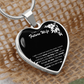 To My Future Wife Necklace From Husband, To My Wife Luxury Heart Necklace, Soulmate Necklace For Women, Future Wife Jewelry, Birthday, Christmas, Valentine Gifts For Girlfriend, Romantic Gifts For Her