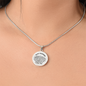 To My Grandson Luxury Circle Necklace, Birthday Gift, Grandson Gifts From Grandparents, To My Grandson Cuban Chain Necklace, To My Grandson Necklace, Necklace For Grandson From Grandpa, Christmas Gift From Grandmother, Grandson Necklace From Grandma