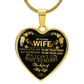 To My Beautiful Future Wife Necklace, Thoughtful Fiancé Gift for Her, A Heartfelt Gift That Will Make Her Heart Melt, Gift for Wife Anniversary, To My Future Wife Luxury Heart Necklace, Christmas, Valentines, Wedding Anniversary Romantic Gifts for Her