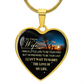 To My Wife Necklace from Husband, To My Soulmate Necklace for Women, Gift for Wife Anniversary, To My Future Wife Luxury Heart Necklace, Christmas, Valentines, Wedding Anniversary Romantic Gifts for Her
