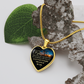 To My Wife Necklace from Husband, To My Soulmate Necklace for Women, Gift for Wife Anniversary, To My Future Wife Luxury Heart Necklace, Christmas, Valentines, Wedding Anniversary Romantic Gifts for Her
