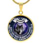 Wolf Grandpa and Grandson Necklace, To My Grandson Gift From Grandpa, To My Grandson Necklace, Christmas Gift From Grandfather, Gift From Grandpa To Grandson, To My Grandson Necklace Gifts From Grandpa, Luxury Circle Necklace Present from Grandparents