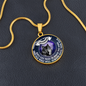 Wolf Grandpa and Grandson Necklace, To My Grandson Gift From Grandpa, To My Grandson Necklace, Christmas Gift From Grandfather, Gift From Grandpa To Grandson, To My Grandson Necklace Gifts From Grandpa, Luxury Circle Necklace Present from Grandparents
