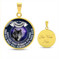 Wolf Grandpa and Grandson Necklace, To My Grandson Gift From Grandpa, To My Grandson Necklace, Christmas Gift From Grandfather, Gift From Grandpa To Grandson, To My Grandson Necklace Gifts From Grandpa, Luxury Circle Necklace Present from Grandparents