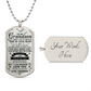 To My Grandson from Grandma, Inspirational Necklace Dog Tag Pendant, You Will Never Lose, You Either Win Or Learn Necklace, Motivational Encouragement Dogtags Jewelry Birthday Graduation Gifts