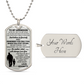 Grandson Birthday Gifts, To My Grandson Dog Tag Military From Grandfather Luxury Dog Tag Necklace, Gift From Grandpa To Grandson, To My Grandson Necklace Gifts From Grandpa