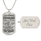 To My Grandson from Grandma I Want You To Believe Love Mom Dog Tag Military Air Force Navy Coast Guard Necklace Ball Chain Gift for Best Son Birthday and Graduation, Grandmother Grandson Necklace Fixed