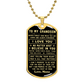 Grandson Necklace Love Grandson Dog Tag Believe Inspirational Gifts From Nana, Grandparents, To Grandson Birthday Graduation Gifts, Inspirational Pendant Christmas or Birthday Gifts for Grandson