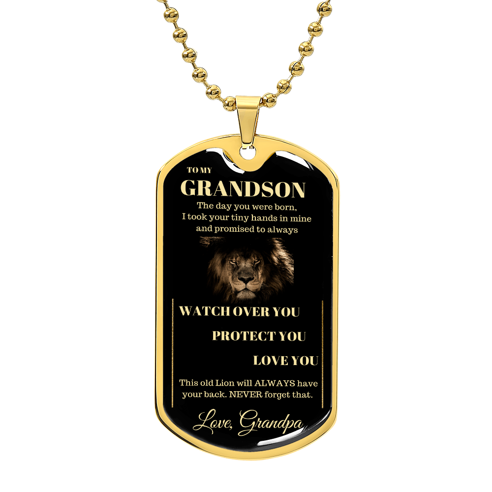 Grandson Gifts from Grandma, Gifts for Grandson, Heartfelt Quote for Birthday, Christmas, Graduation, Gift From Grandma To Grandson, To My Grandson Necklace Gifts From Grandmother