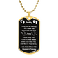 New Dad Gifts Daddy To Be First Fathers Day Luxury Dog Tag Necklace Gifts for Husband Boyfriend Him Men from Wife Announcement Pregnancy Baby Keepsake for Soon to Be Dad Papa Birthday Christmas Valentines Day Gifts