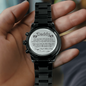 Daddy First Father's Day Watch Gifts, Happy First  Fathers Day Love You Forever Dad, Engraved Watch Gift for Dad, Birthday Gift for Dad, Engraved Watch for Him, Cool Father Gift