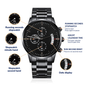 Men's Watch, Engraved Watch for Daddy From Daughter, Personalized Watch, Dad Gifts for Men, Gift for Dad, Watches for Men, Unique Jewelry, Christmas Gift For Dad, Stepdad Gift, Birthday Gift From Kids, Custom Watch For Dad,  Thank You Dad For Everything