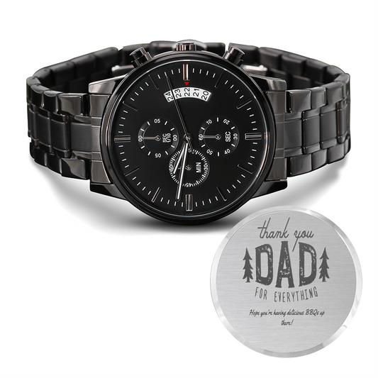Men's Watch, Engraved Watch for Daddy From Daughter, Personalized Watch, Dad Gifts for Men, Gift for Dad, Watches for Men, Unique Jewelry, Christmas Gift For Dad, Stepdad Gift, Birthday Gift From Kids, Custom Watch For Dad,  Thank You Dad For Everything