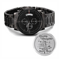 Daddy & Daughter Not always eye to eye but always heart to heart, Watches for Men, Personalized Dad Gifts For Sons, Daughters - Birthday, Retirement, Watch Birthday Gifts from Unique Gift Ideas for Christmas Fathers Day