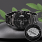 Christmas Gift For Cat Lover Man, Mens Engraved Watch, Chronograph Watch Gift For Him, Anniversary Gift For Husband, Boyfriend Birthday Gift, Christmas Gift For Dad, Stepdad Gift, Birthday Gift From Kids, Custom Watch For Dad, Stepdad Christmas Present