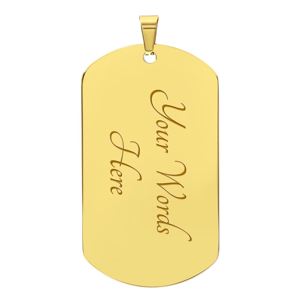 To My Dad A Daughter's Love is One That Never Ends, Love Your Daughter, Fathers Day Luxury Dog Tag Necklace Gifts for Daddy, Father's Day Gifts for Dad from Daughter, Birthday Christmas Gift Ideas
