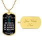 To My Grandson Gift From Grandpa, Christmas Gift From Grandfather, Gift From Grandpa To Grandson, Dog Tag Necklace Gifts for Grandson, Be Brave Be Strong Be Humble Be Badass Love Grandpa