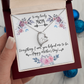 To My Lovely Mom Necklace Gift from Daughter, Birthday Gift Card Necklace From Son, Mothers Day Jewelry for Her Mommy Christmas Floral