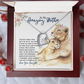 To My Amazing Mother, Mothers Day Gift Ideas, Jewelry for Her, Motivational Card Necklace for Wife From Daughter Christmas Birthday Present