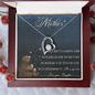 To My Loving Mother Necklace I Love You Mom Forever Love Necklace Gifts From Daughter Mom's Birthday Gift Mother's Day Gift Jewelry with Message Card and Gift Box, To My Mother Love Your Daughter Necklace