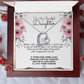 To My Beautiful Daughter Meaningful Message Card Jewelry Box Gift for Daughter's Birthday Graduation 2026, Thoughtful for Her from Mom, Elegant Necklaces with Sentimental Message