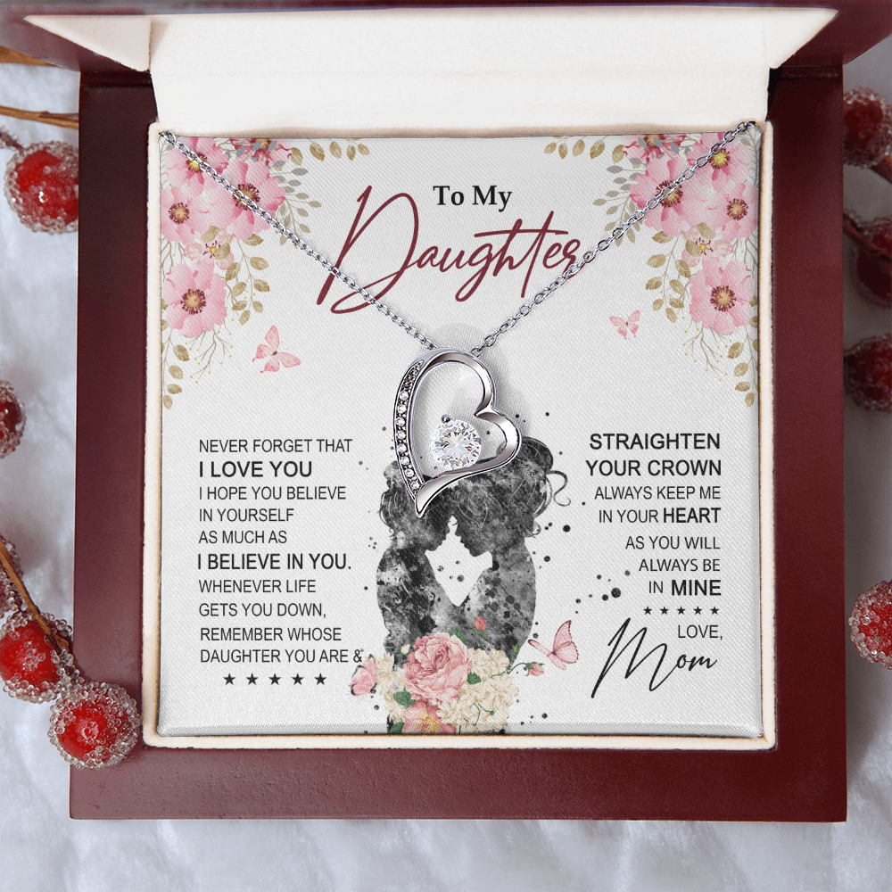 To My Daughter Necklace From Mom With Heartfelt Message & Elegant Box Gifts For Daughter, Beautiful Jewelry Gift On Graduation Birthday 2026