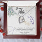 To My Wife Necklace - Gift for Wife Birthday Marriage - Happy Birthday My Love - Best Birthday Gift for her - Necklace Gift for newly married couple - Gift for her