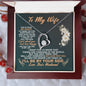 To My Wife I'll Be By Your Side Love Your Husband - To My Wife Necklace From Husband - To My Soulmate Necklace For Women - Wife Birthday Gift - Anniversary Gift For Wife from Husband