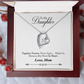 To My Daughter Meaningful Message Card Jewelry Gift for Daughter's Birthday 2026 or Graduation, Thoughtful for Her from Mom, Elegant Necklaces with Sentimental Message