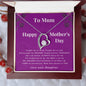 Mother Gifts, Appreciation Mom Jewelry Necklace with Sentimental Message Card Present (To My Loving Mom, Forever Love Necklace), Mom Necklace, Mother Necklace, Mom Gift, Gift from Daughter, Jewelry for Mom, Mother's Day Gift, Gifts for Women