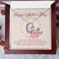Mothers Day Gifts For Mom From Son Daughter Floral Necklace for Mommy, Motivational Card Jewelry Gift for Her, 2026 Christmas Birthday Present