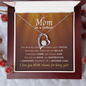 Mom in a million Gifts | To My Loving Mom Necklace I Love You Mom Forever Love Necklace Gifts From Daughter Son Kids Mom's Birthday Gift Mother's Day Gift Jewelry with Message Card and Gift Box, Mother's Day Gift, Gifts for Women, Mom Birthday Gift Ideas