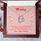 To My Mommy Love Your Tommy Necklace, Mom To Be Gift - Pregnancy Gifts for Expecting New Mom to Be, Forever Love Necklace Cute Gifts for Women Mommy New Mother First Time Mom Maternity Presents Mothers Day Christmas Jewellery Ideas