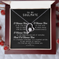 To My Soulmate - Alluring Necklace - Gift for Wife - Necklace for Wife - Gold Necklace for soulmate - To My Wife Necklace From Husband - Necklace for Sweet Heart