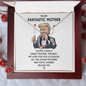 Trump Great Mom Forever Love Necklace, Funny Mothers Day Gift Ideas, Fun Gift For Republican Moms, Mom Gifts Jewelry Mothers Anniversary Jewelry Gifts for Women Birthday Unique Necklace