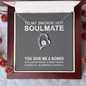 To My Smokin' Hot Soulmate - You Give Me A Boner - To My Wife Necklace With Message Card - Anniversary Gift For Wife - To My Beautiful Wife Necklace Boxed Jewellery - Personalised Card Gift for Wife from Husband Lover - Dirty Talk message Card