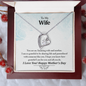To My Wife, Your An Amazing Wife And Mother Never-Ending Love Necklace - To My Wife Necklace - Husband Gift For Wife - My Future Wife -  Engagement Gift - Gift For Women- Birthday Gift