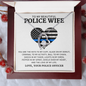 Love Knot Necklace for My Police Wife - To My Police Wife - Keys To My Cuff - Alluring Beauty Necklace - Best police wife Gift - wife Necklace
