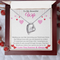 To My Beautiful Wife Forever Love Necklace Gifts