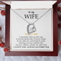 To My Wife - Alluring Necklace - I Love You Always & Forever - To My Queen - To My Wife Necklace Anniversary Gift For Wife - Romantic message for her - Birthday Gift for her - Anniversary Gift for her