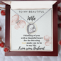 Gift for Wife From Husband - To My Beautiful Wife - Love From Your Husband - wife gift from  future husband - Anniversary Gift For Wife - Wife Birthday Surprise - Neckless Gift with sweet message - Romantic Gift for her