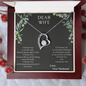 Valentines Day Gifts For Wife, Wife Birthday Gift, Anniversary Gift For Wife from Husband,Dear Wife A special necklace to warm her heart - Love Your Husband, Gold Woman Name Jewelry