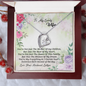 Love knot Pendant Necklace  - Message card for wife - To My Love Wife Necklace - Love your husband lathan - Love Your Husband Lathan