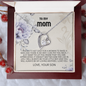 To My Mom Necklace Gifts Meaningful Gift to Mom from Son, Sentimental Mother's Day Gift for Mom from Son, Unique Moms Birthday Gift Ideas, Mom's Birthday Gift Happy Mother's Day Gift 2025 Jewelry with Message Card and Gift Box