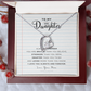 Daughter Necklace from Mom Mommy Mother Valentines Birthday Gifts for Kids Girls Teen Tween Jewelry, Meaningful Message Card Jewelry Box, Gift for Daughter's Birthday Graduation 2026